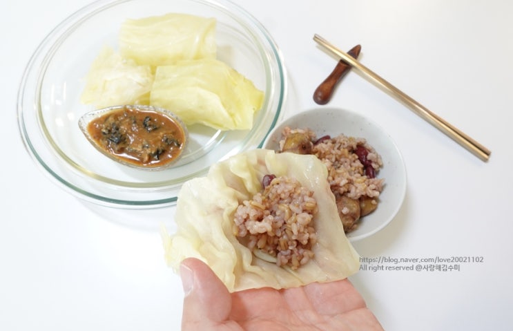 양배추찜 씻는법 살캉하게 양배추 찌는법 찌는시간 : 네이버 블로그