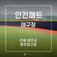 전북 완주군 완주 야구장 안전매트 지주보호대 설치