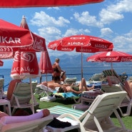 안탈리아 튀르키에 수영 가능한 식당 Adalar Beach Club