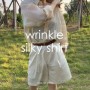 (5/25 pm05:00 오픈) Wrinkle Silky Shirt / MABLING MADE (링클실키셔츠/마블링메이드)