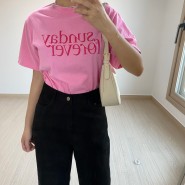 상큼한 핑크배색 티셔츠 / 아민다베스토 44차 마켓 진행중 ♡