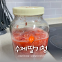 수제 딸기청 만들기 (리얼 딸기 라떼까지🍓+🥛)
