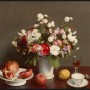 팡탱 라투르, <정물화 Still Life (Flowers, Fruits, Wineglass, and Tea Cup)>