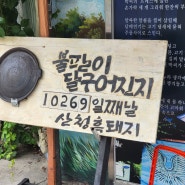 진주 맛집 - 산청흑돼지 갈비수육