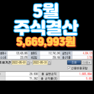 5월 570만원 수익 결산