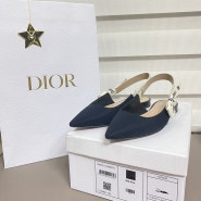 [DIOR]디올 자디올 슬링백 플랫 착화감 롯데잠실에비뉴엘디올