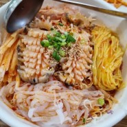통영 중앙시장 맛집 동피랑전복마을 만족스럽게 먹은 점심!
