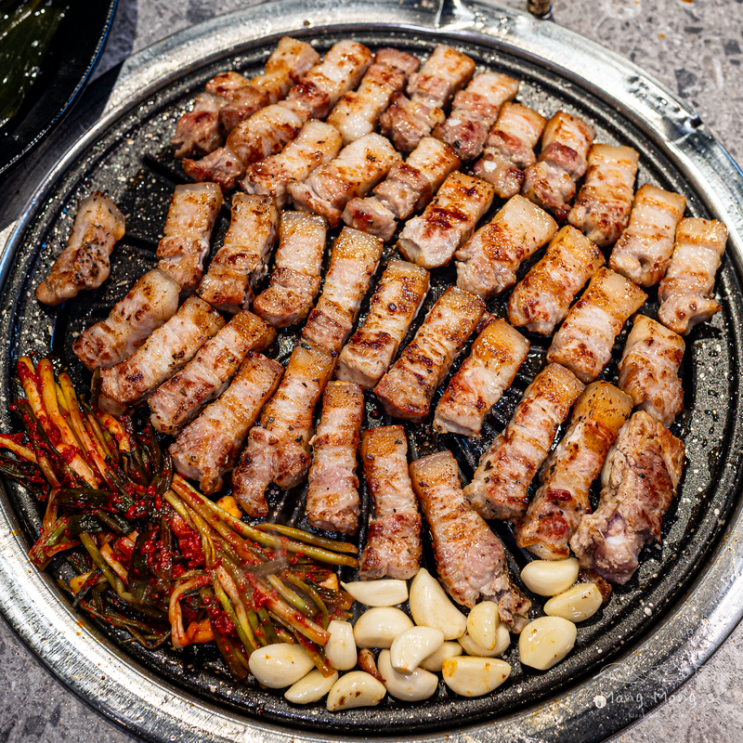 잠실 고기집 화본담 방이직영점 삼겹살 불맛 환상적