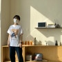 귀엽고 편안한 오버핏 반팔 티셔츠, 핍스 PHYPS 요가베어