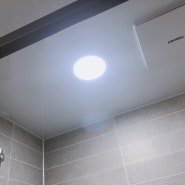 욕실 LED등 교체방법 6인치 다운라이트 주광색 교체후기