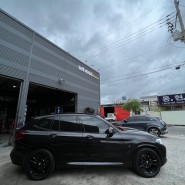 [울산휠마스터][울산휠도색][휠도색맛집]BMW X3 블랙 유광 휠 도색
