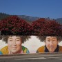 신안섬여행. 암태도 기동삼거리 천사의 보금자리 동백나무 꽃벽화(2022년 3월16일)