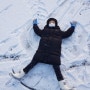 [9살_1월] 토리네사진일기 : 새해첫날 눈, 장태산, 눈오리, 눈썰매, 내생일, 엘사튤립, 주황띠 진급, 미술학원