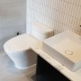 경기도 양주 전원주택 신축 욕실인테리어현장 . 전형적인 건식욕실
