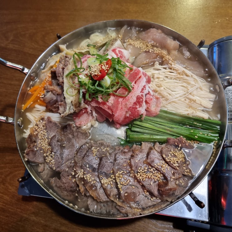 [성남/모란]뜨끈한 국물로 속을 채워주는 스지전골 맛집 