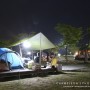 여주금은모래캠핑장에서 모처럼만의 강변 캠핑!