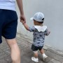 캉골키즈 여름용 모자 메쉬 베이스볼 볼캡 OE 0005 화이트 착용 후기