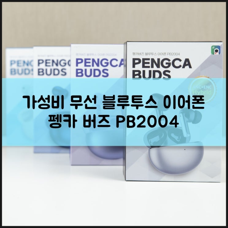 펭카 버즈 PB2004 음질좋은 가성비 무선 블루투스 이어폰 노이즈캔슬링도 되네 : 네이버 블로그