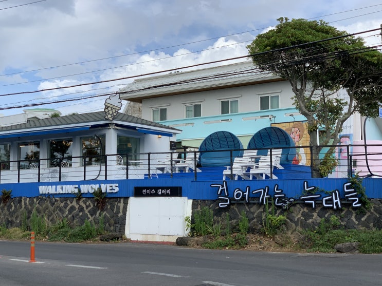 곳, 전이수 형제 화가 제주갤러리카페 걸어가는 늑대들