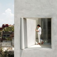 밀집된 도시 속 여유로운 멕시코 주택