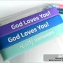 [열린교회 생명언어캠페인]God Loves You!/인쇄제작 실리콘팔찌/야광팔찌/프린팅팔찌/손목밴드