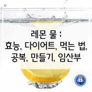 레몬 물 : 효능, 다이어트, 먹는 법, 공복, 만들기, 임산부