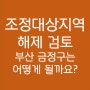 조정대상지역 해제 검토 - 부산 금정구와 (구) 장전6구역은?