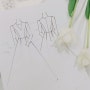 미카도 실크 웨딩드레스 (V네크라인, A라인 실루엣) 맞춤 제작 : 김선재웨딩