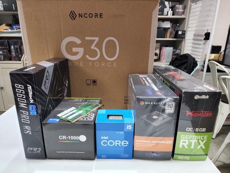 [조립 컴퓨터 PC 전문 미티미컴] 147만원(22.07.01기준) RTX3070 화이트게이밍PC 인텔 i-5 12400F ...