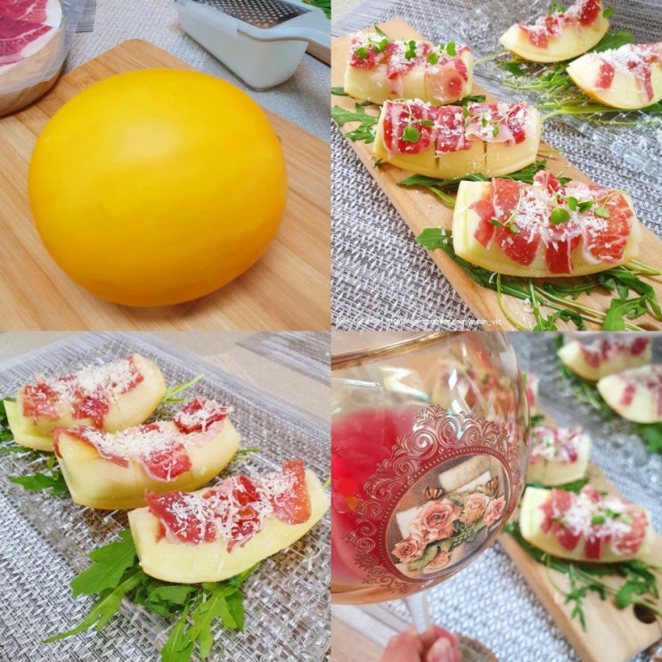 노란 멜론 맛있게 먹는법, 최고의 단짠요리 멜론하몽 멜론프로슈토 만들기 _ 미지의 소확행 : 네이버 블로그 노란 멜론 맛있게 먹는법, 최고의 단짠요리 멜론하몽 멜론프로슈토 만들기 _ 미지의 소확행 : 네이버 블로그