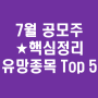 7월 공모주 핵심정리/탑픽/기대주/성일하이텍/에이치피에스피