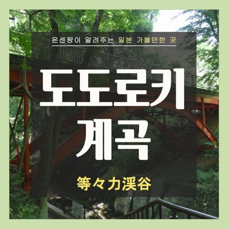 도쿄 도심 속 자연의 선물, 도도로키 계곡
