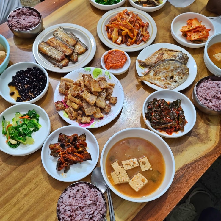 고흥 밥집 기억될 노다지 식당 백반 : 네이버 블로그