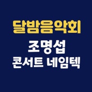 달밤음악회, 조명섭 콘서트 네임텍