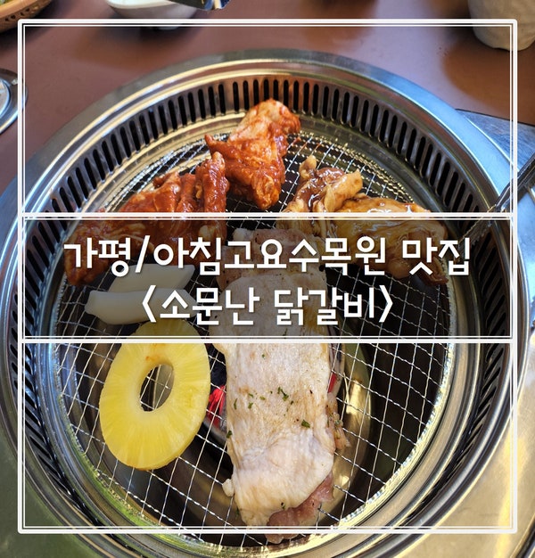 [맛집] 가평/아침고요수목원 <소문난 닭갈비> 분위기 좋은 숯불...