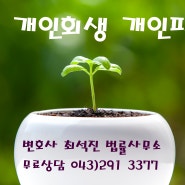 개인회생 신청전 강제집행(통장압류,급여압류,동산압류) 등의 처리