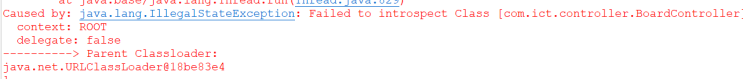 Spring project - 9(failed to introspect class from classloader) : 네이버 블로그