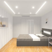 청라 아파트 [안방인테리어] 3D렌더링 디자인