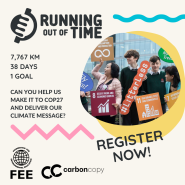기후변화 메시지 릴레이 마라톤, Running Out of Time 이벤트에 참여하세요!