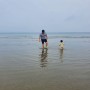 18개월 아기와 바다, 춘장대 해수욕장