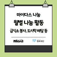마이다스 나눔 - 매월 나눔 활동 Returns (22년 5월)