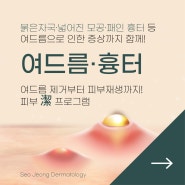 교대역 여드름 흉터치료 - 붉은자국이나 모공, 패인 흉터까지 케어!