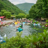여름휴가는 월악오토캠핑장 명당사이트에서 천연수영장으로 해결~^^