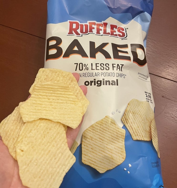 미국과자추천::짜지 않은 감자칩 ruffles baked/허쉬 프레첼 : 네이버 블로그