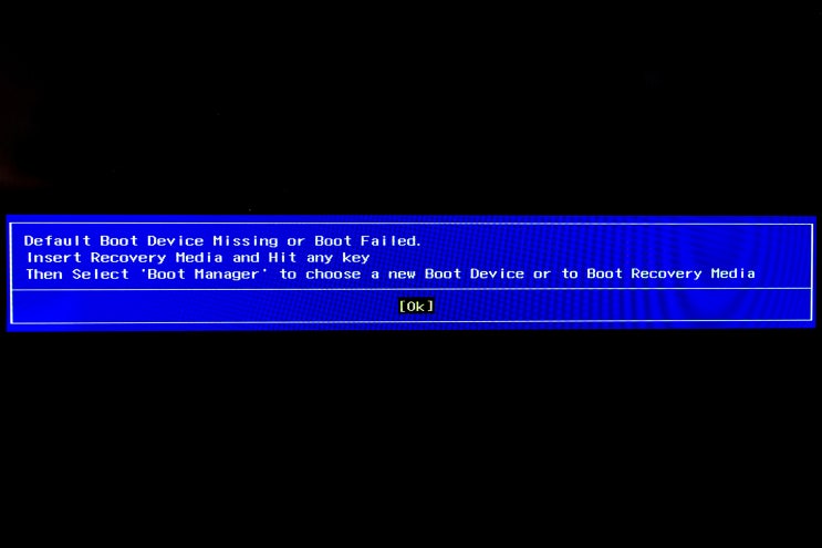 레노버 요가 920-13IKB 노트북 Default Boot Device Missing or Boot Failed. 문제 ...
