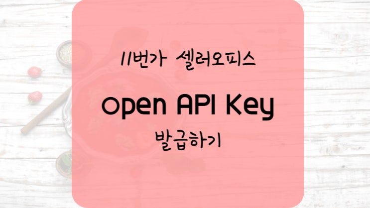11번가 Open API Key 발급하기 : 네이버 블로그