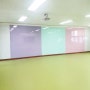 [#2400X9070mm]#6단형칼라 벽면전체 유리칠판과 양쪽에는 타공판을 #순천율산초등학교에 시공해 드렸어요~