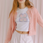 오늘의 웹툰 하율리 핑크 가디건 에트몽 ETMOMColor Blend Knit Cardigan, Pink 2회 옷 패션