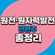 원전 원자력발전 관련주 테마주 총정리