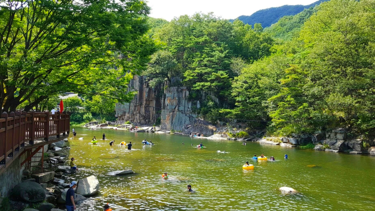 단양 물놀이 : 단양8경 사인암 계곡 수심 깊은 물놀이 +도담삼봉 : 네이버 블로그
